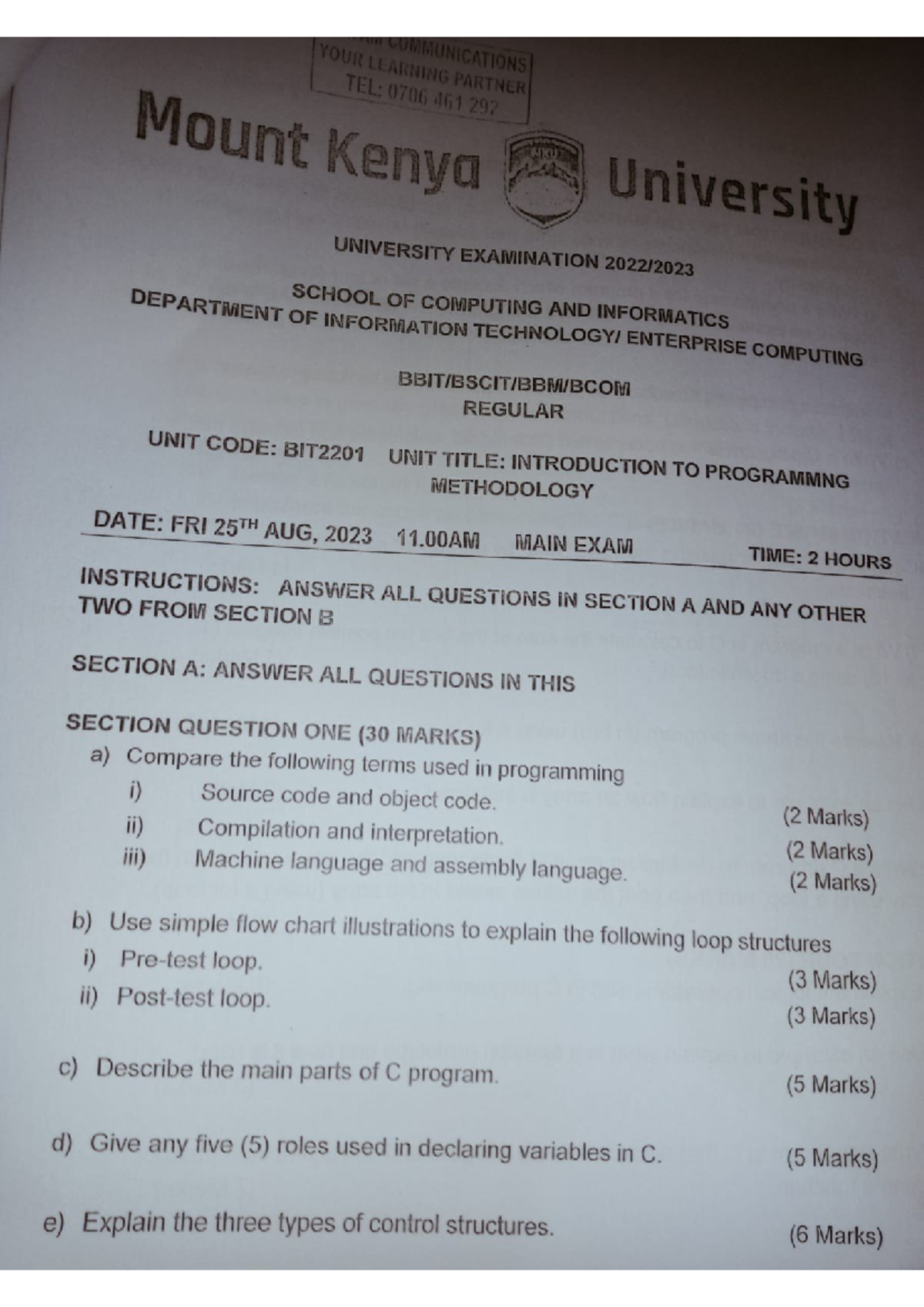 Comp. Programming - Comprehensive Study Notes for Success - Studocu