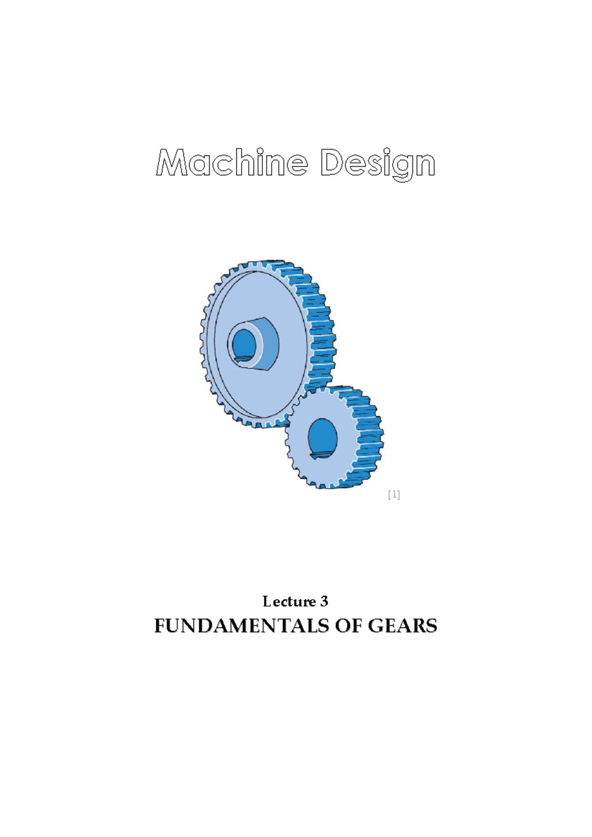 MCEN3001 Lecture 3: Fundamentals of Gears and Gear Design - Studocu