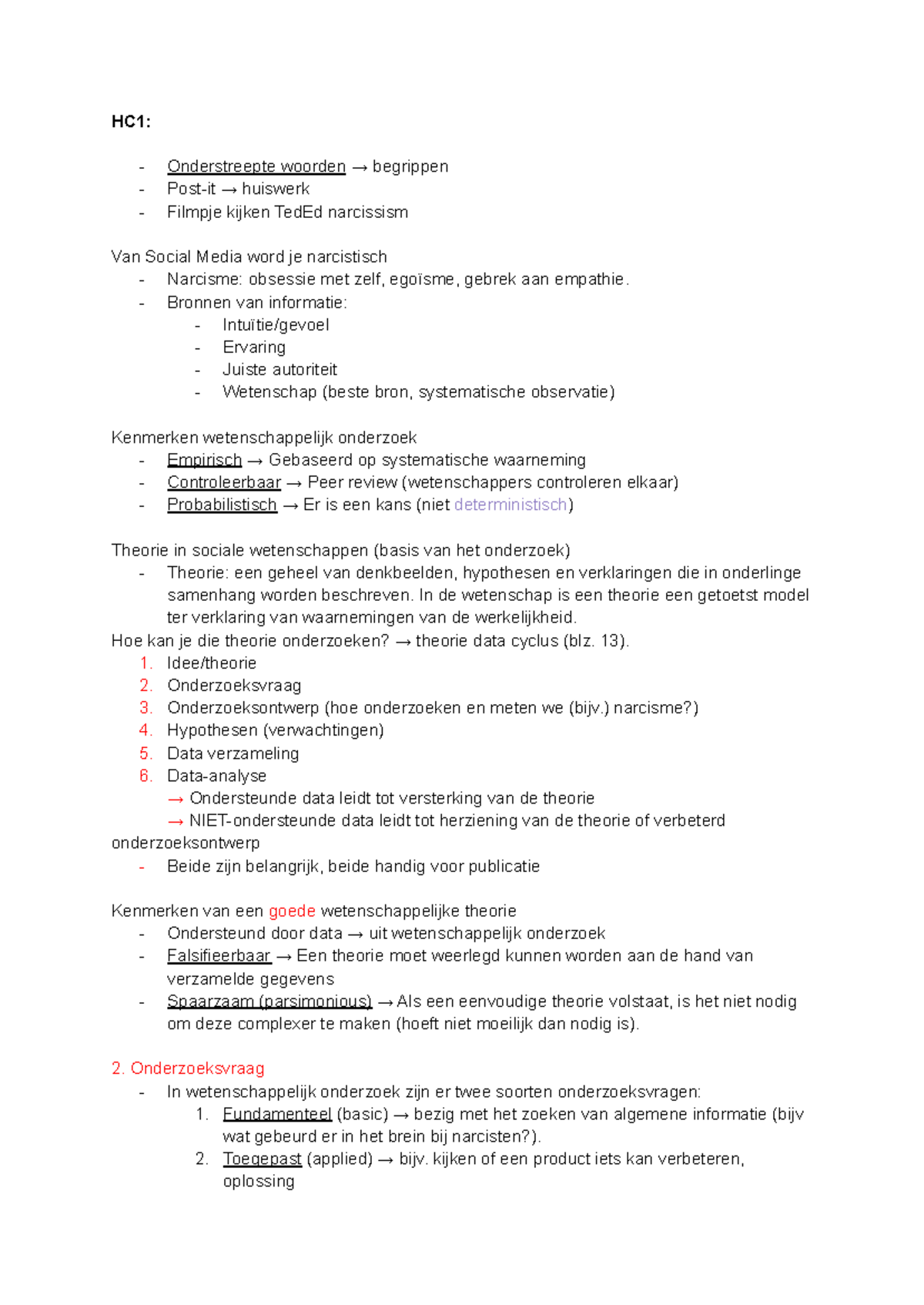 Kwalitatief Onderzoek HC1: Analysemethoden en Data Verzameling ...