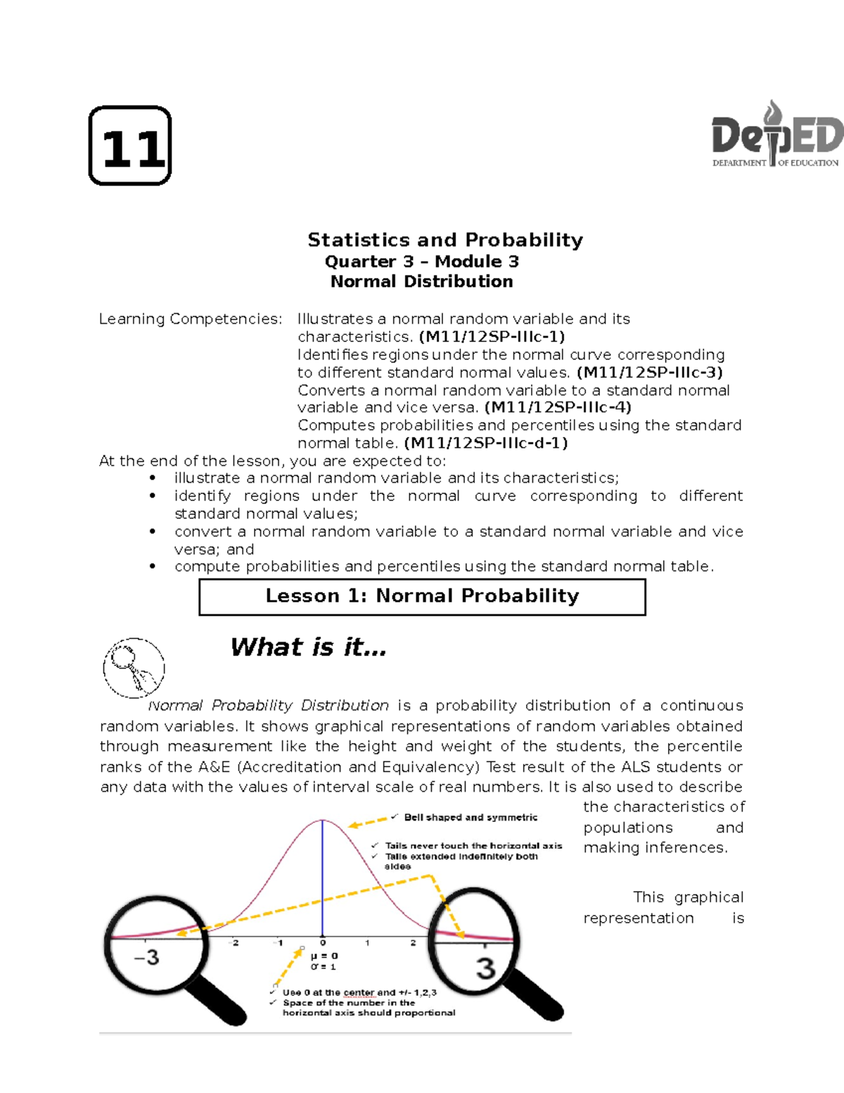 Lesson-1 - Fil 11 testing nanghihikayat - 11 Statistics and Probability ...