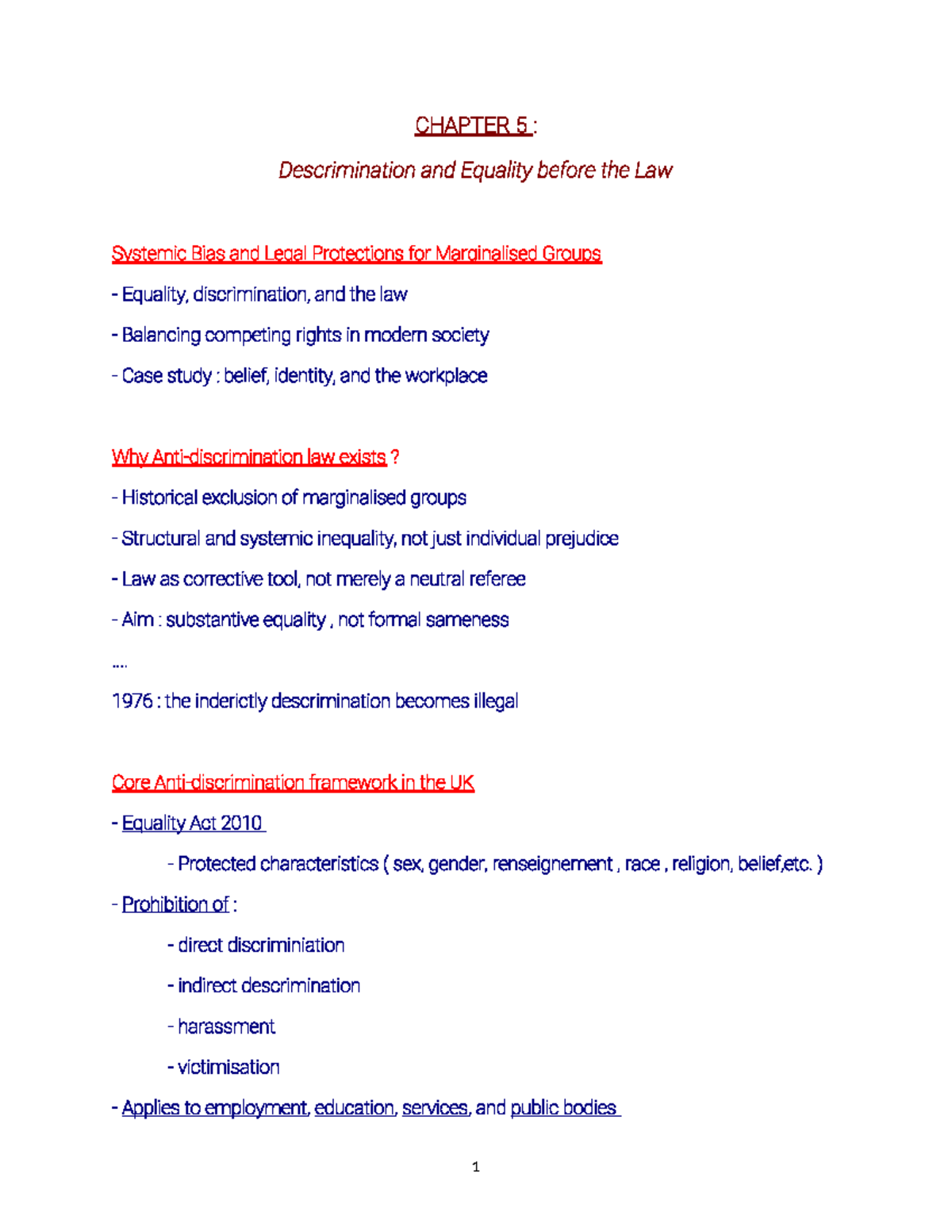 CHAPTER 5: Discrimination and Equality in Law - Systemic Bias ...