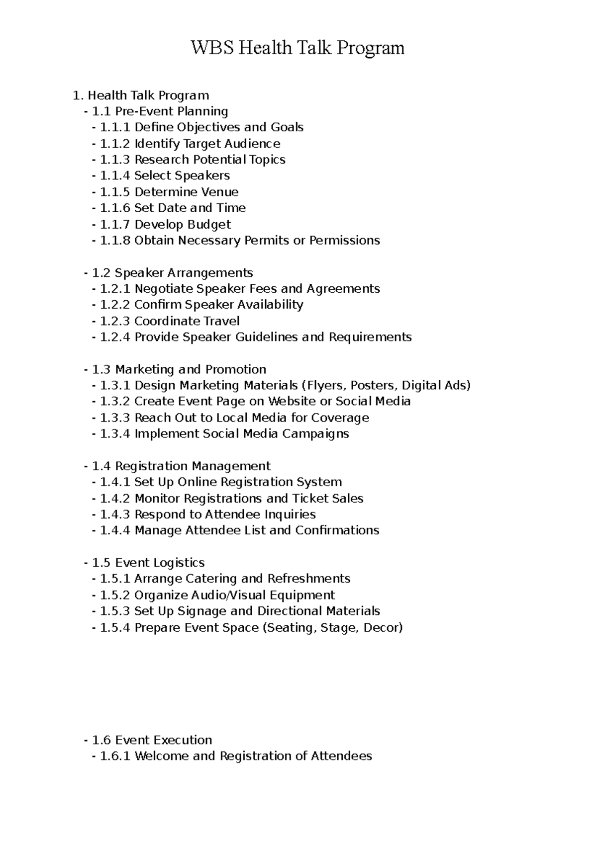Wbs health talk program - WBS Health Talk Program 1. Health Talk ...