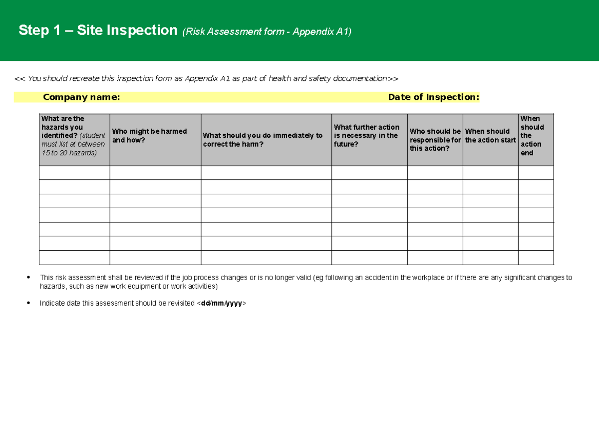 Ukshe-Risk-Assessment-Matrix-1 - Step 1 – Site Inspection (Risk ...