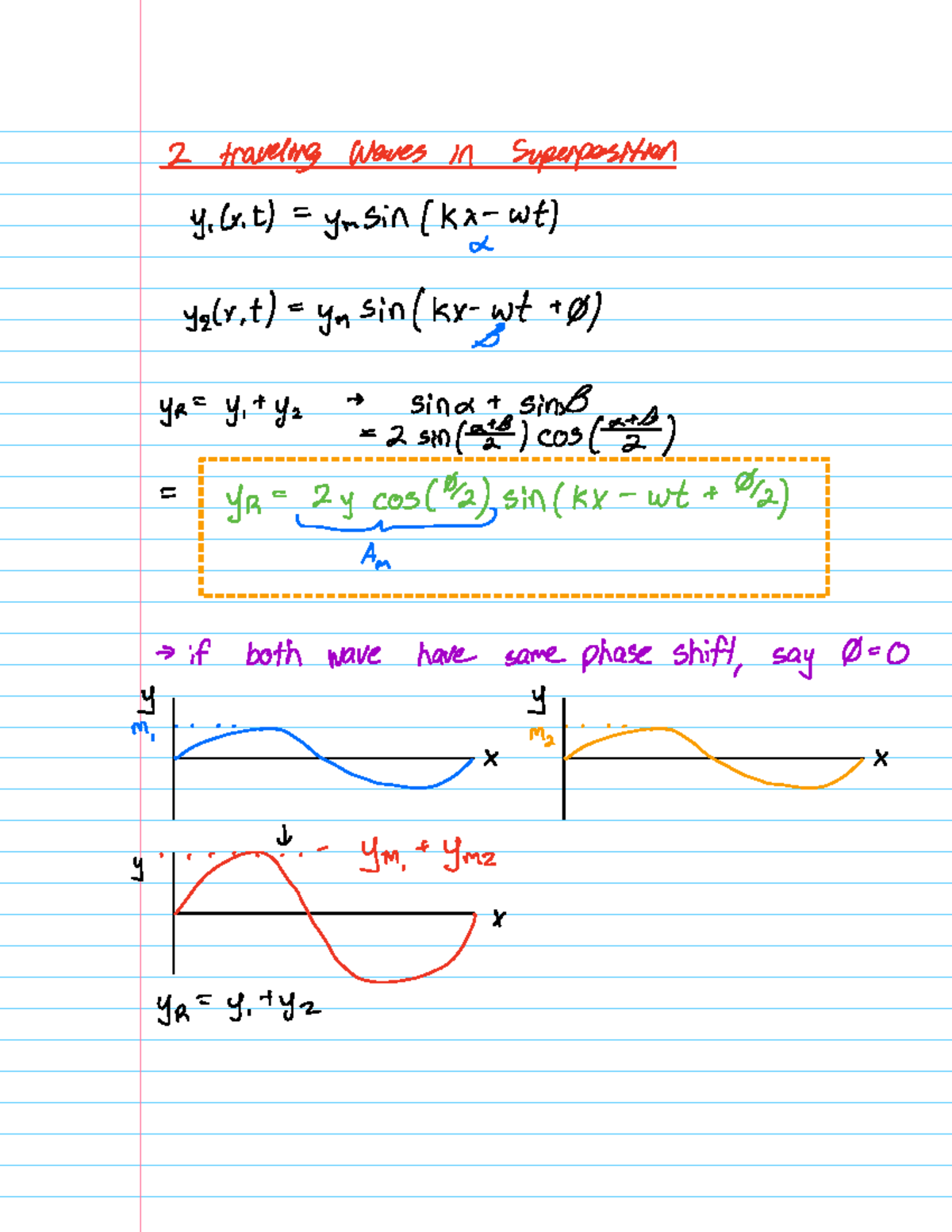 Weekly Notes on Traveling Waves - PHYS 369 - Sep 20, 2023 - Studocu