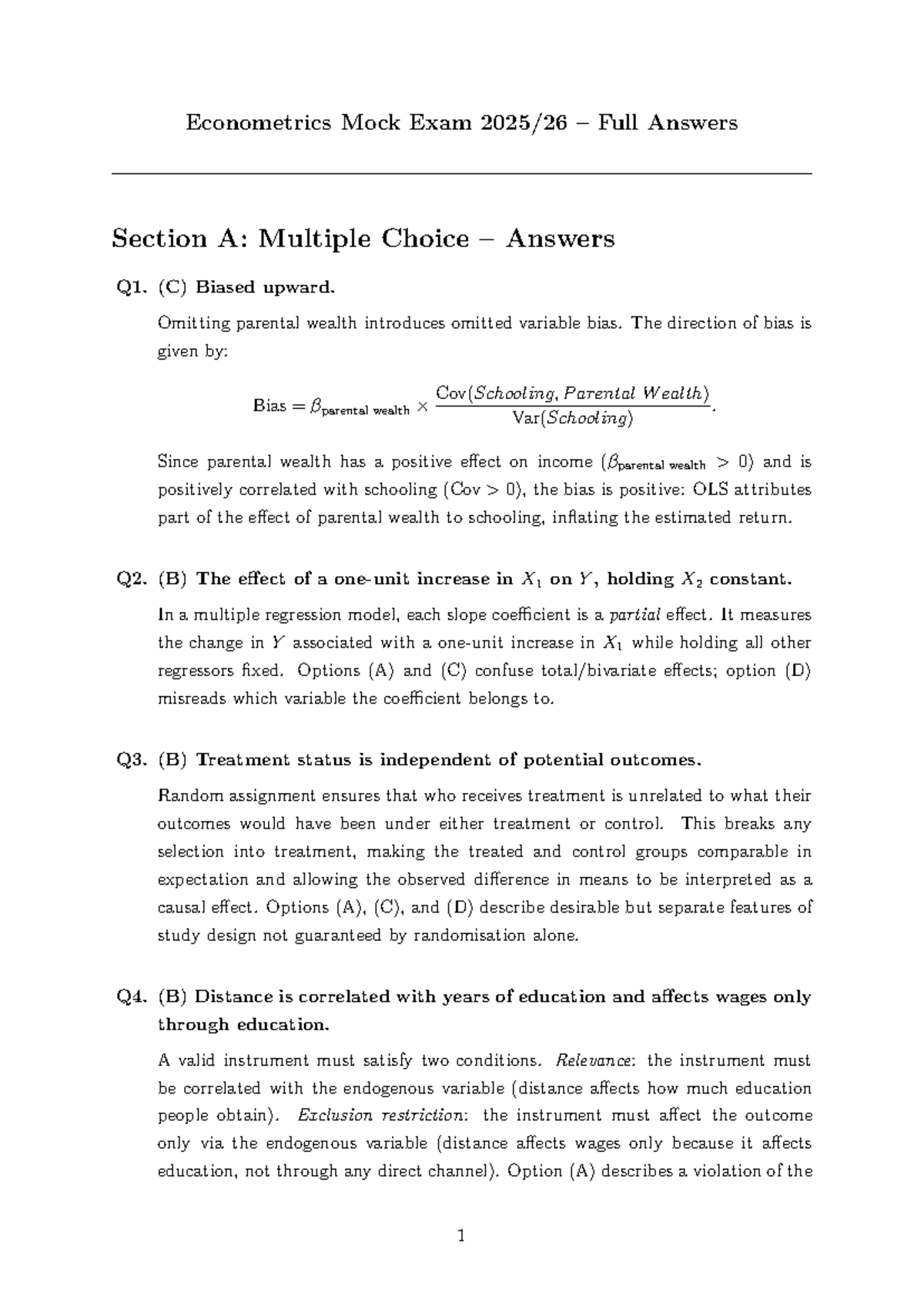 ECON 101 Final Exam Answers - Studocu