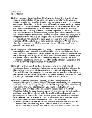 VFM1Task1 - passed grammarly - VFM1 Task A. Workforce Planning 1. Our ...