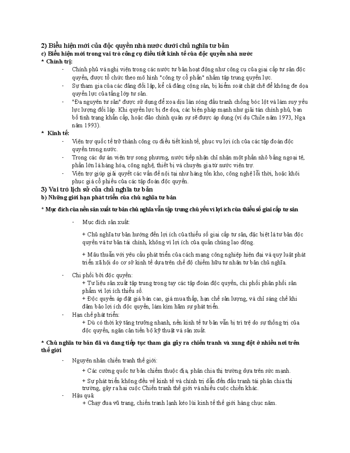 KTCT 2c 3b - ktct - 2) Biểu hiện mới của độc quyền nhà nước dưới chủ ...