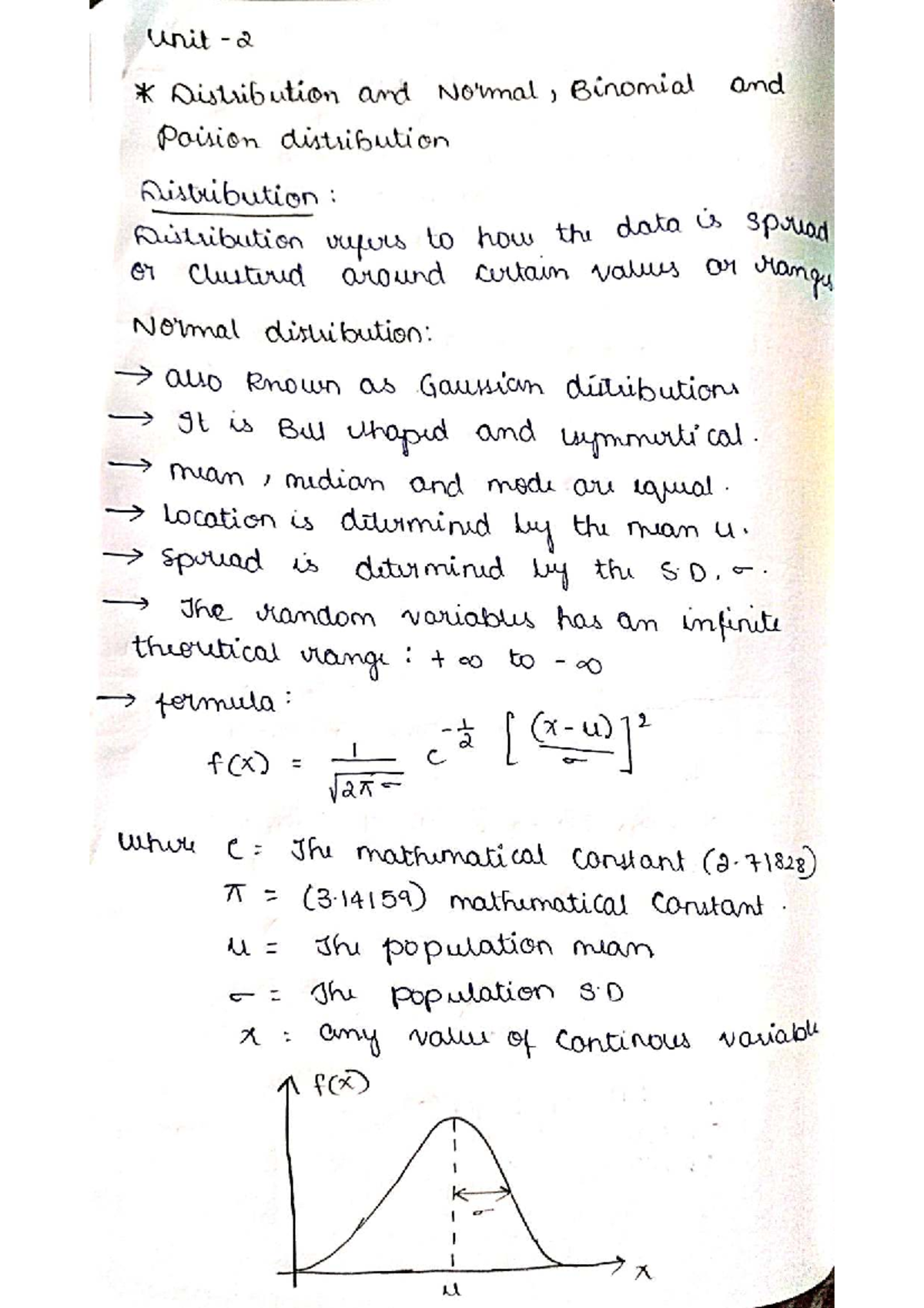 Unit 2: Probability Distributions and Sampling Techniques - Studocu