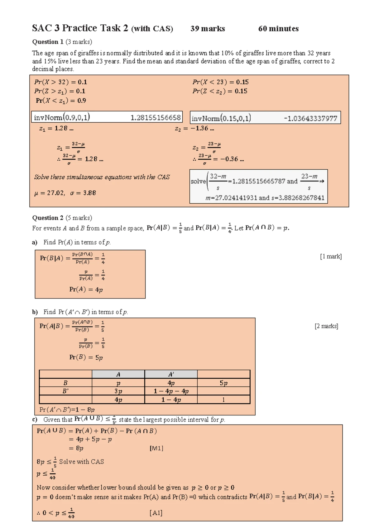 2023 11MME Unit 2 SAC 6 Final - Circular Functions Analysis - Studocu