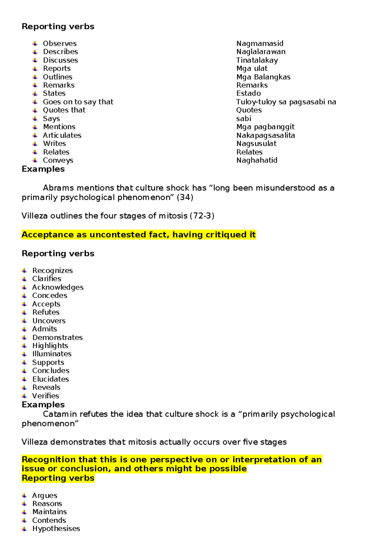 Reporting Verbs: Comprehensive List & Examples for Effective Writing ...