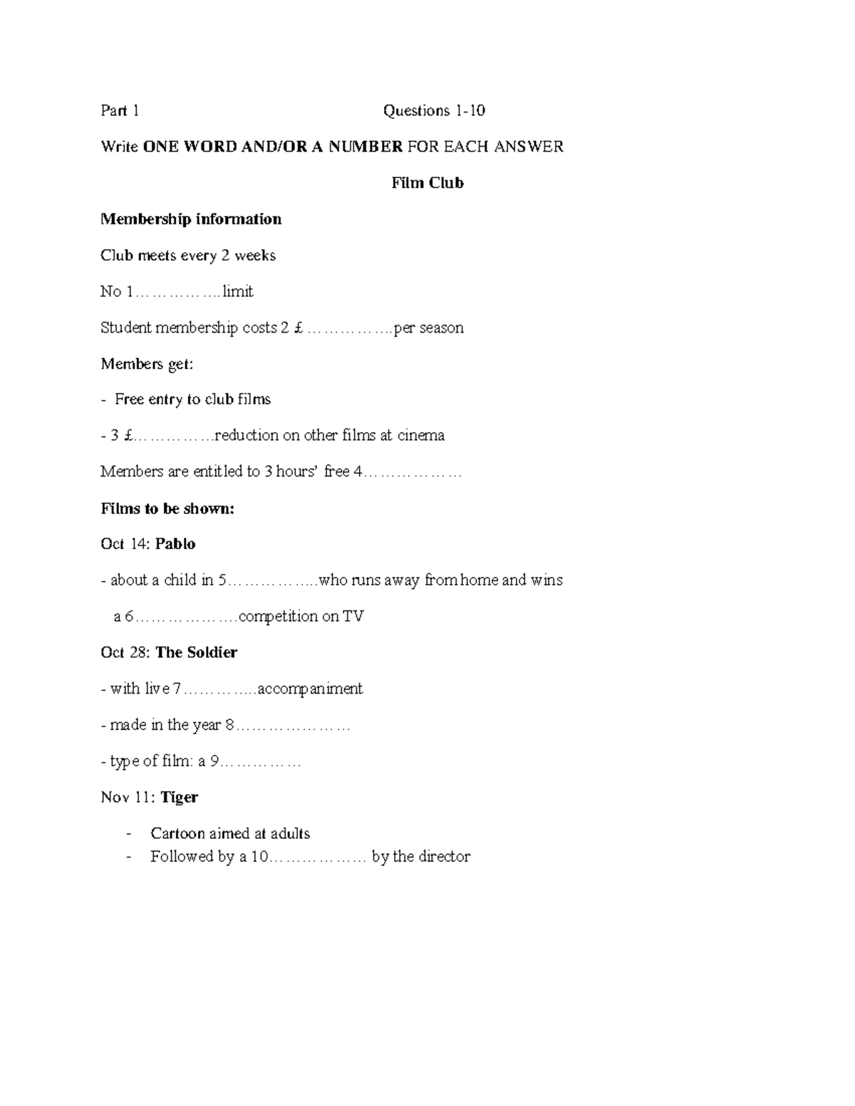 Test-Listening - IELTS Listening Practice Questions and Answers - Studocu