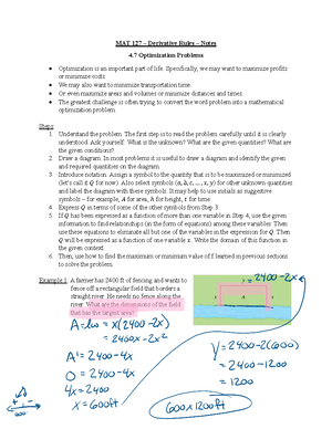MAT 127 Chapter 3.3 - Derivatives of Trigonometric Functions 1 ...