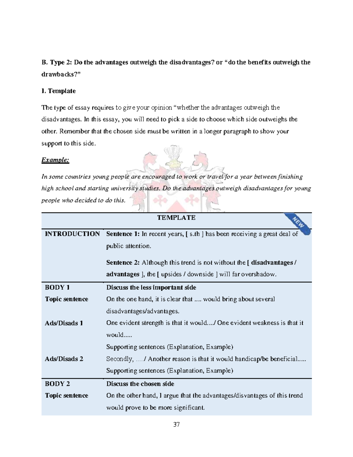 Advantages vs Disadvantages Essay Template - Ad-Disad-2 - Studocu