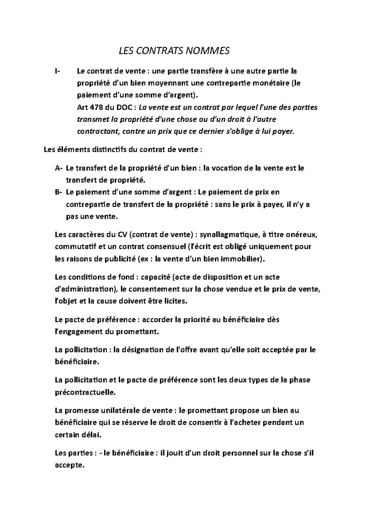Dahir des obligations des contrats DOC Maroc - Dahir (9 ramadan 1331 ...