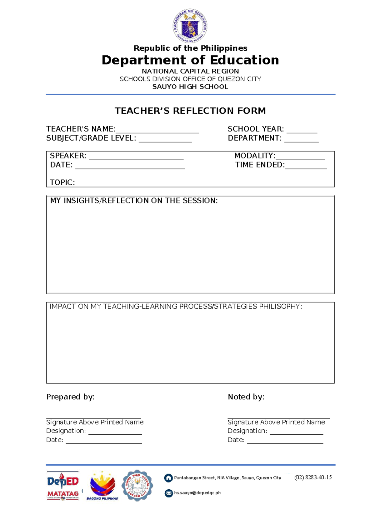TRF-Template - Summary of RMA grades 7 to 10 - Pantabangan Street, NIA ...