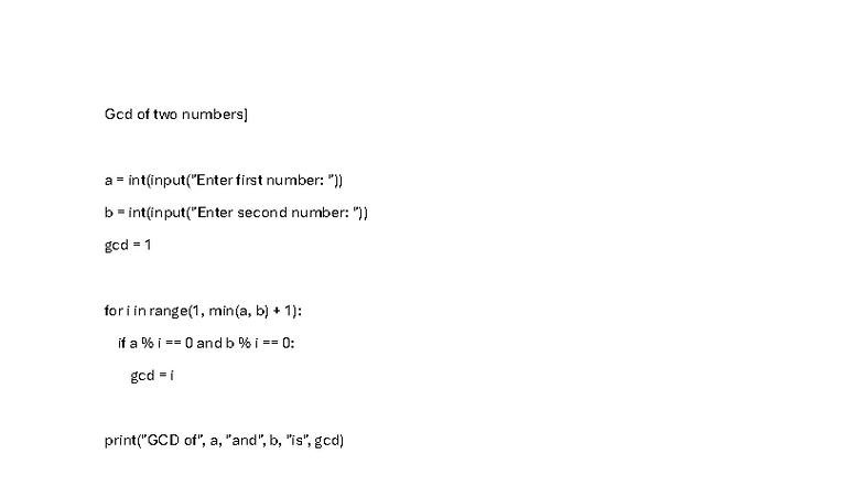Python Codes for GCD, Prime, Armstrong, and Factorial - Studocu