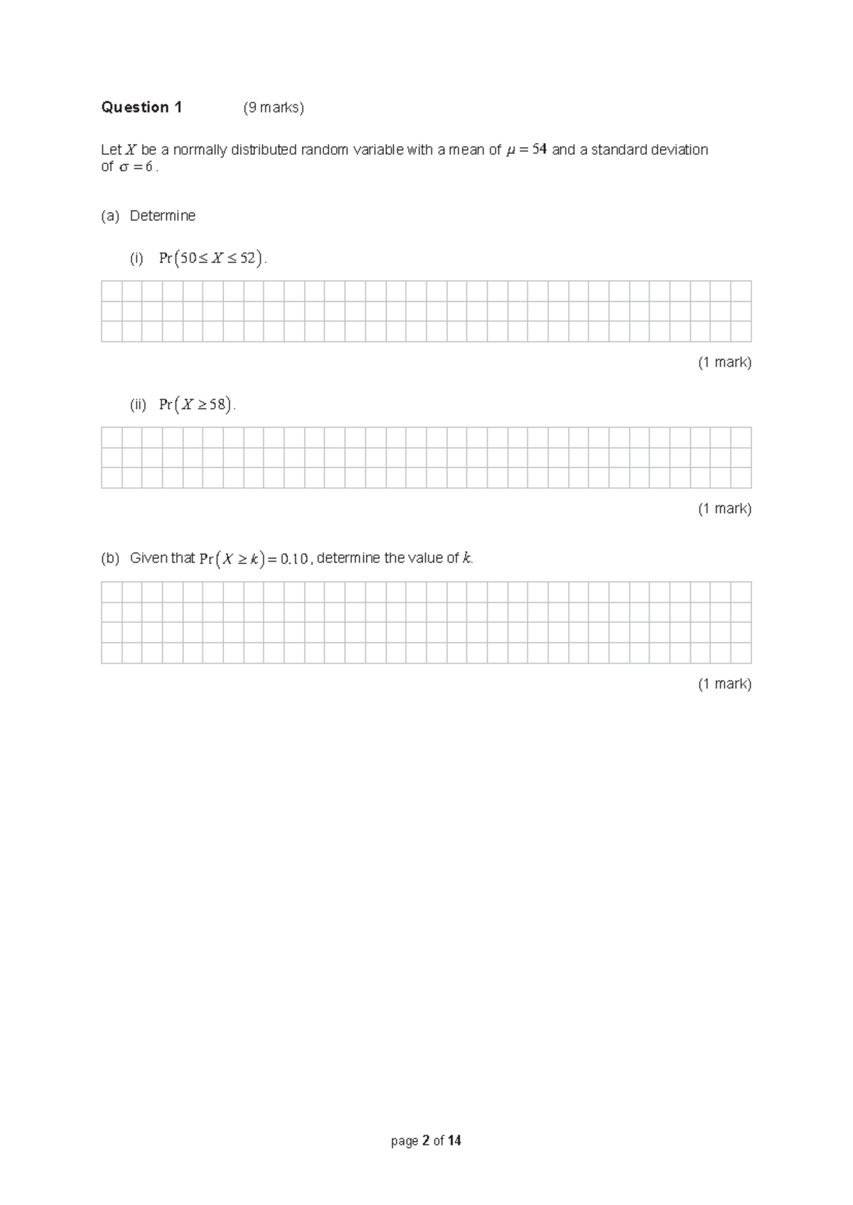 2024 Mathematical Methods Exam Paper Booklet - Q1 Analysis - Studocu
