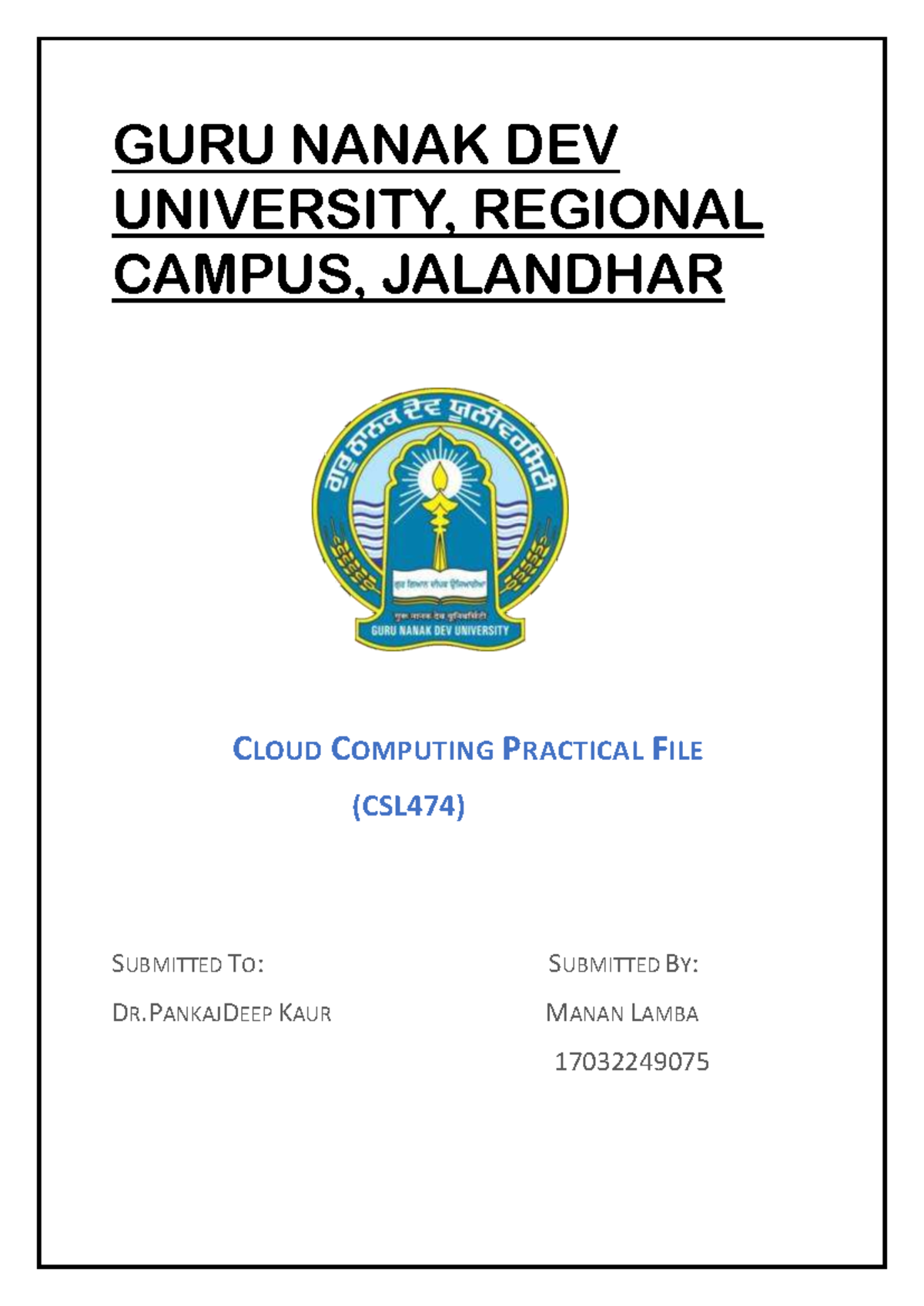 Cloud Computing File - This is a practical file where I am explaining ...