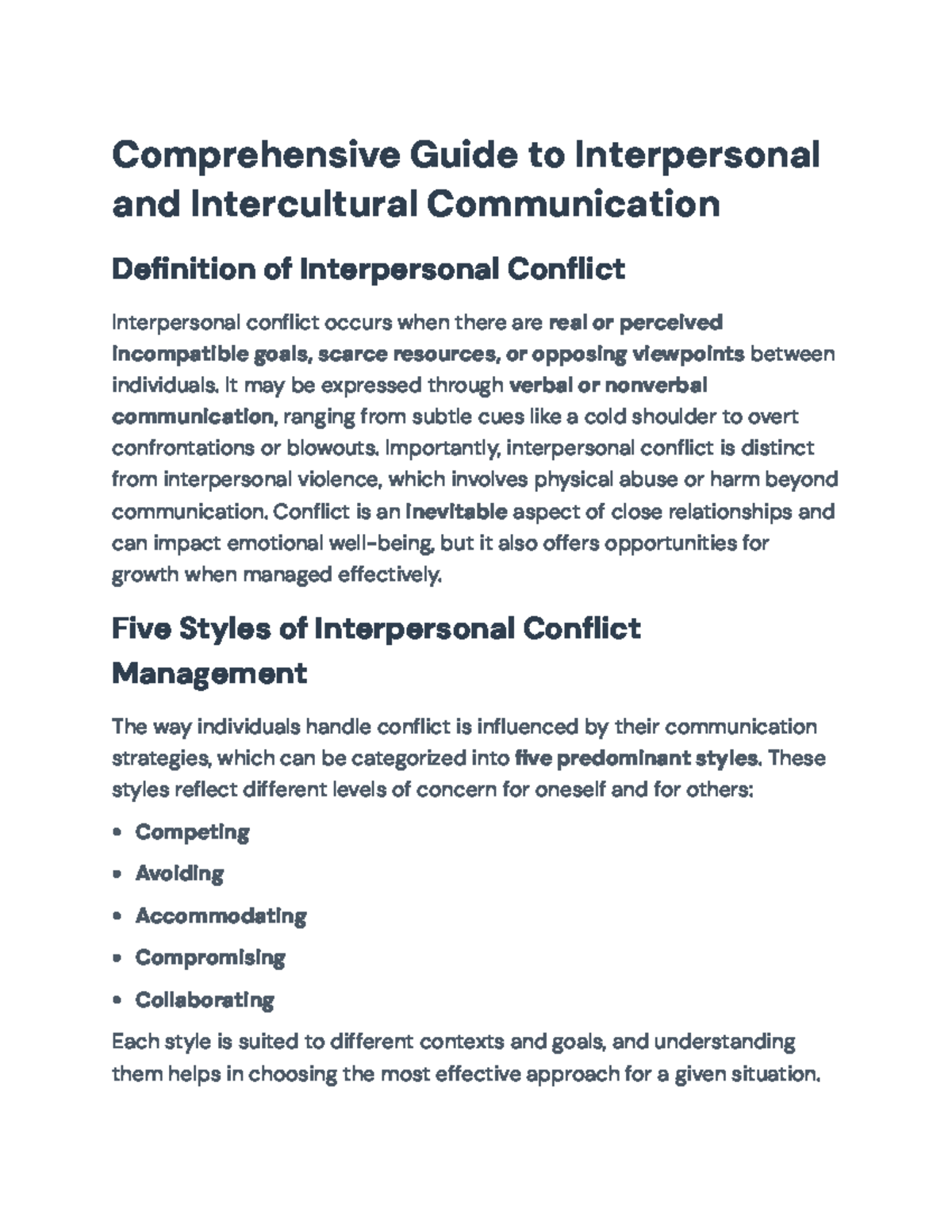 Comprehensive Guide to Interpersonal & Intercultural Communication (ICC ...