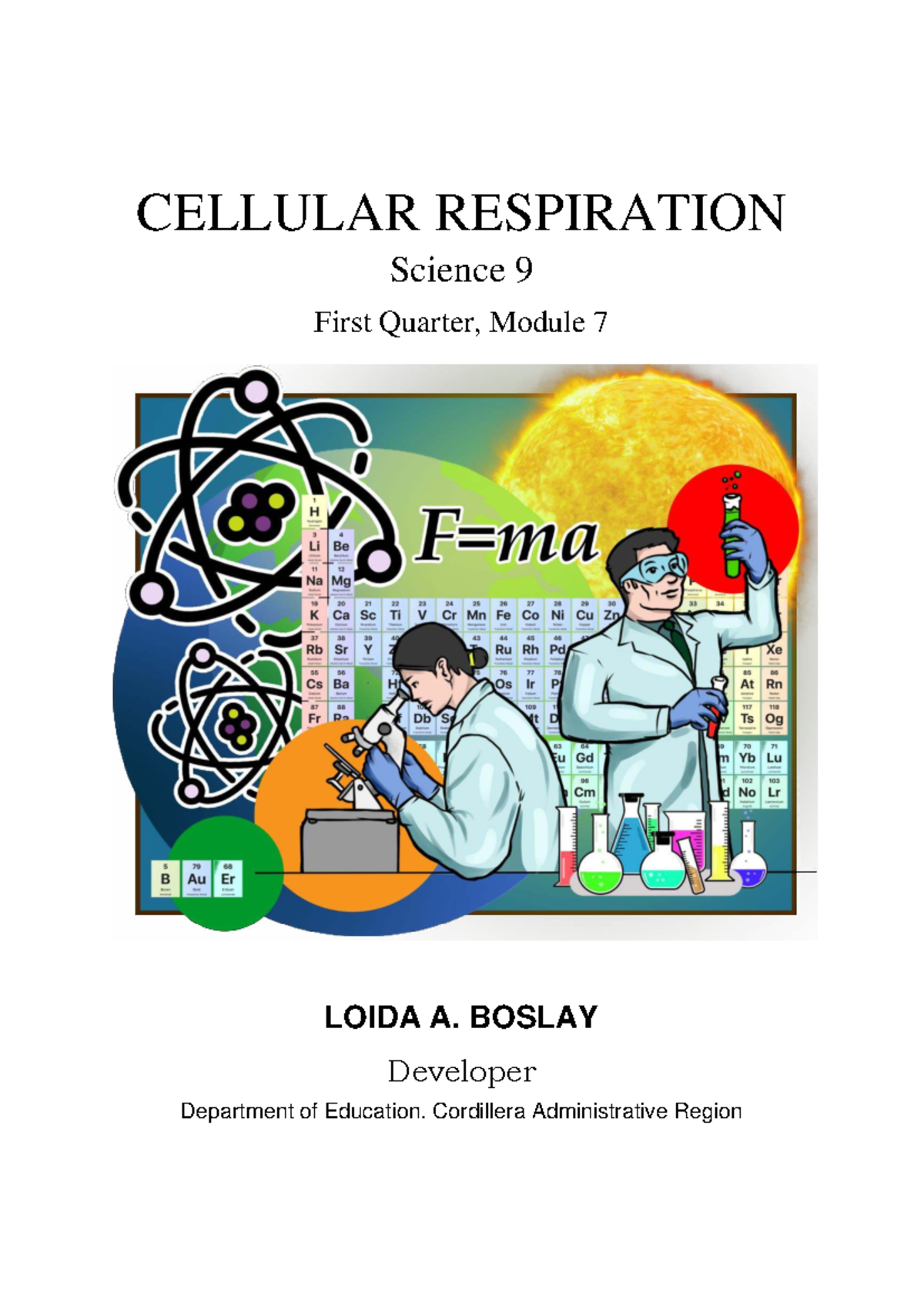 Science 9 Q1 W7: Cellular Respiration Study Guide - Studocu