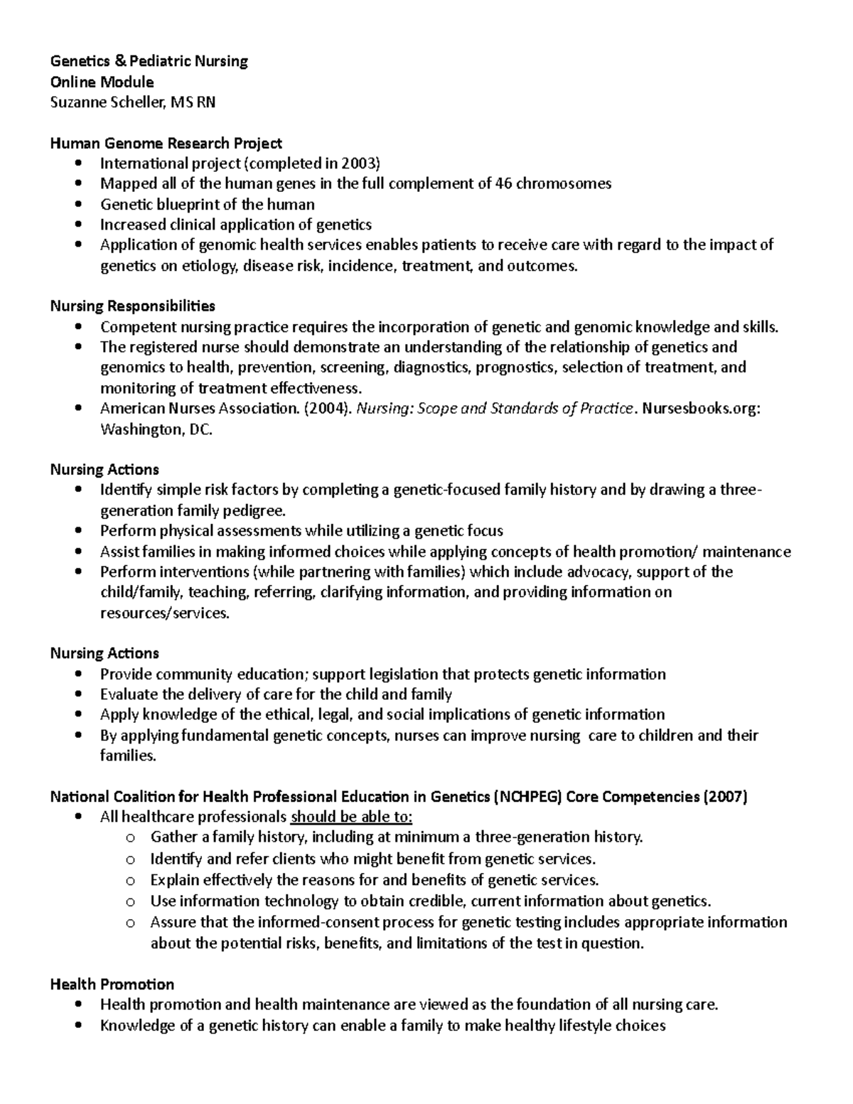 Genetics & Pediatric Nursing: Essential Insights for Nursing Practice ...