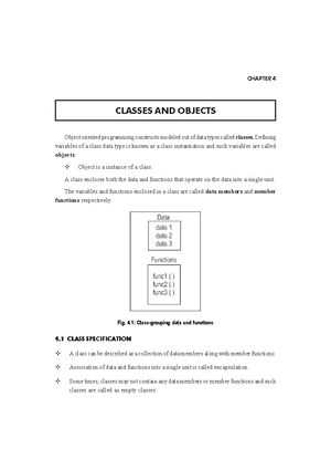 OOPS - Complete OOPS Notes - Object Oriented Programming Using C++ ...