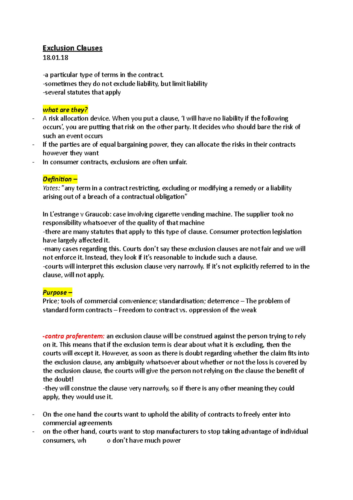 Exclusion and Limitation Clauses: Understanding Their Legal Impact ...