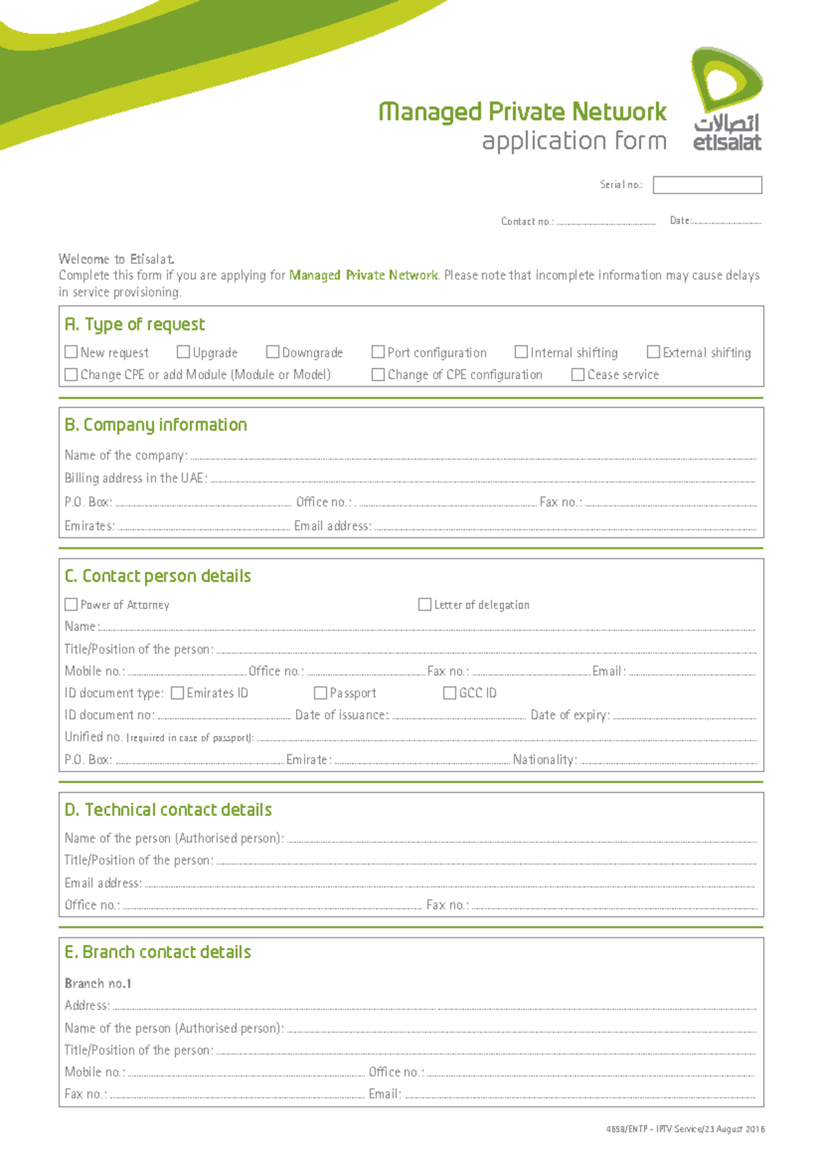 Managed Private Network Application Form - MPLS Tutorial - Studocu
