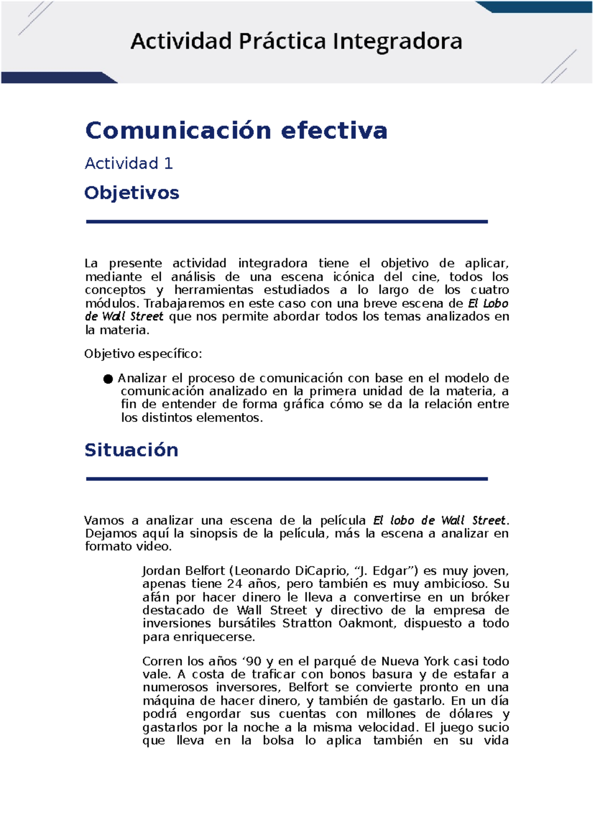 Trabajo DE Comunicacion Efectiva - Comunicación efectiva Actividad 1 ...
