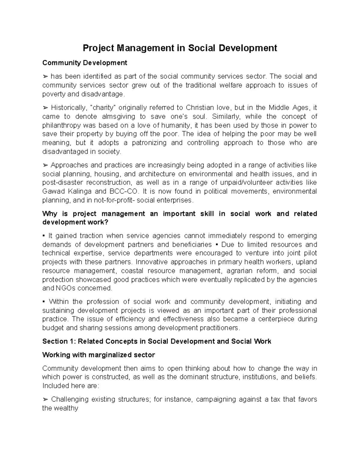 Project Management in Social Development: Key Concepts and Practices ...
