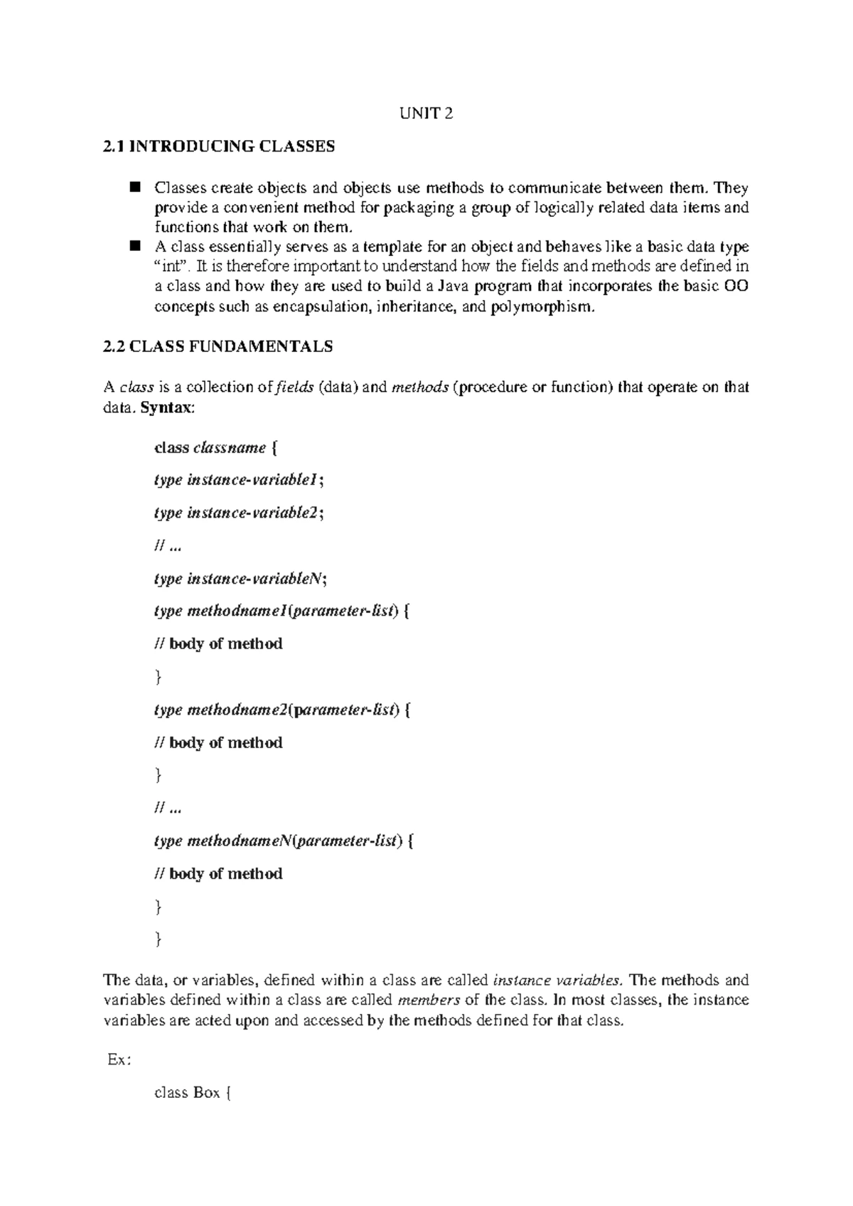 OS 102 Unit II: Process Concepts and Scheduling Techniques Notes - Studocu