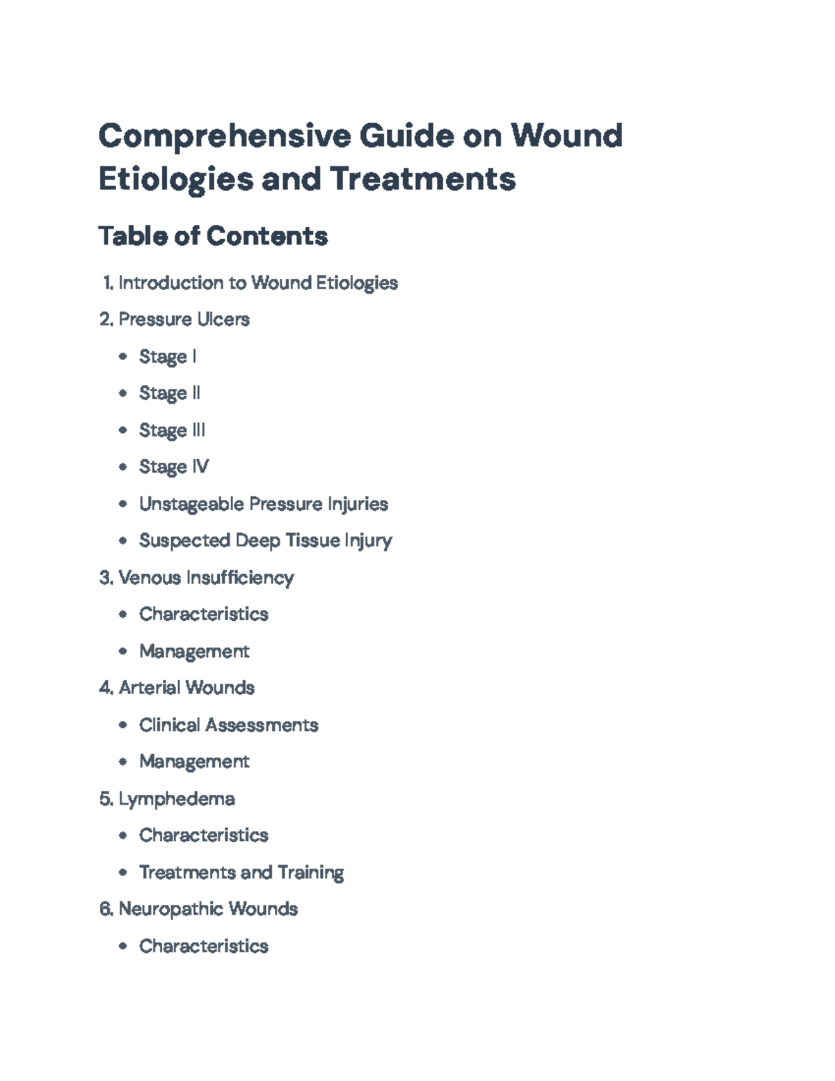 Comprehensive Guide on Wound Etiologies and Management Techniques ...