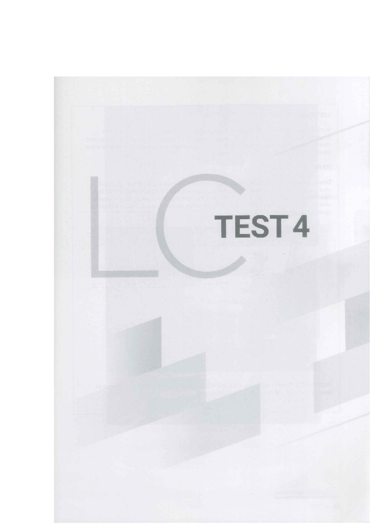 TEST4 Listening Test Instructions and Sample Questions - Studocu