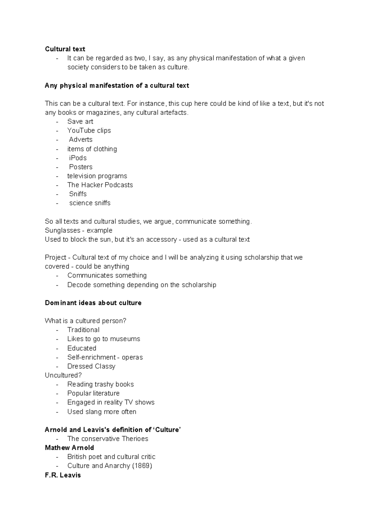 Cultural Text Analysis in Sociol 105: Understanding Society's Artifacts ...