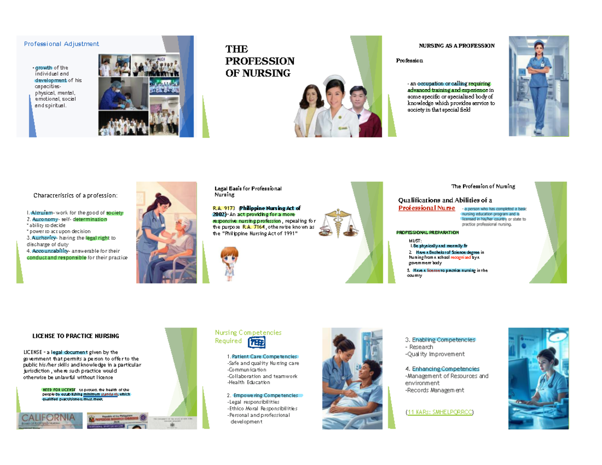Personal And Professional Development In Nursing