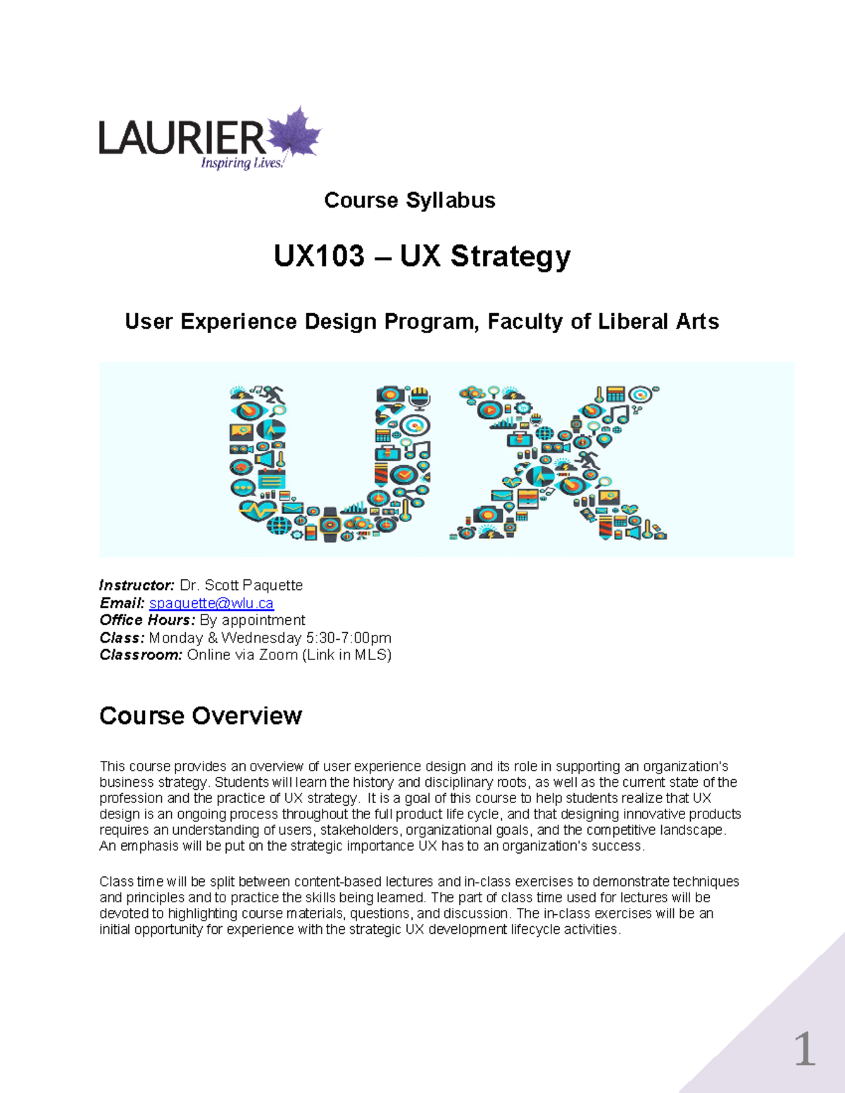 UX103 Course Syllabus: Comprehensive Guide to UX Strategy Fundamentals ...