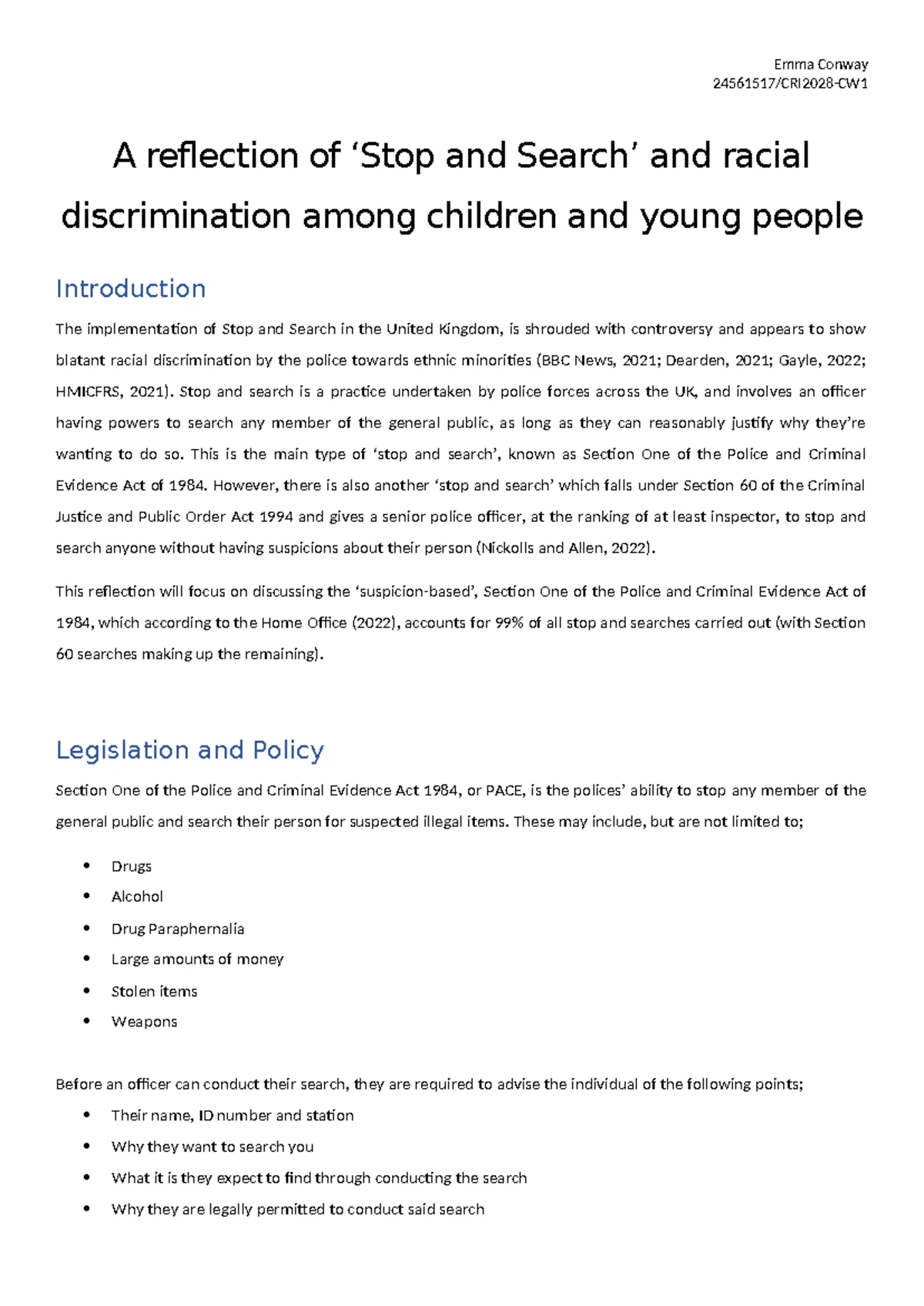 CRI2028 – CW: Analyzing Global Perspectives on the Age of Criminal ...