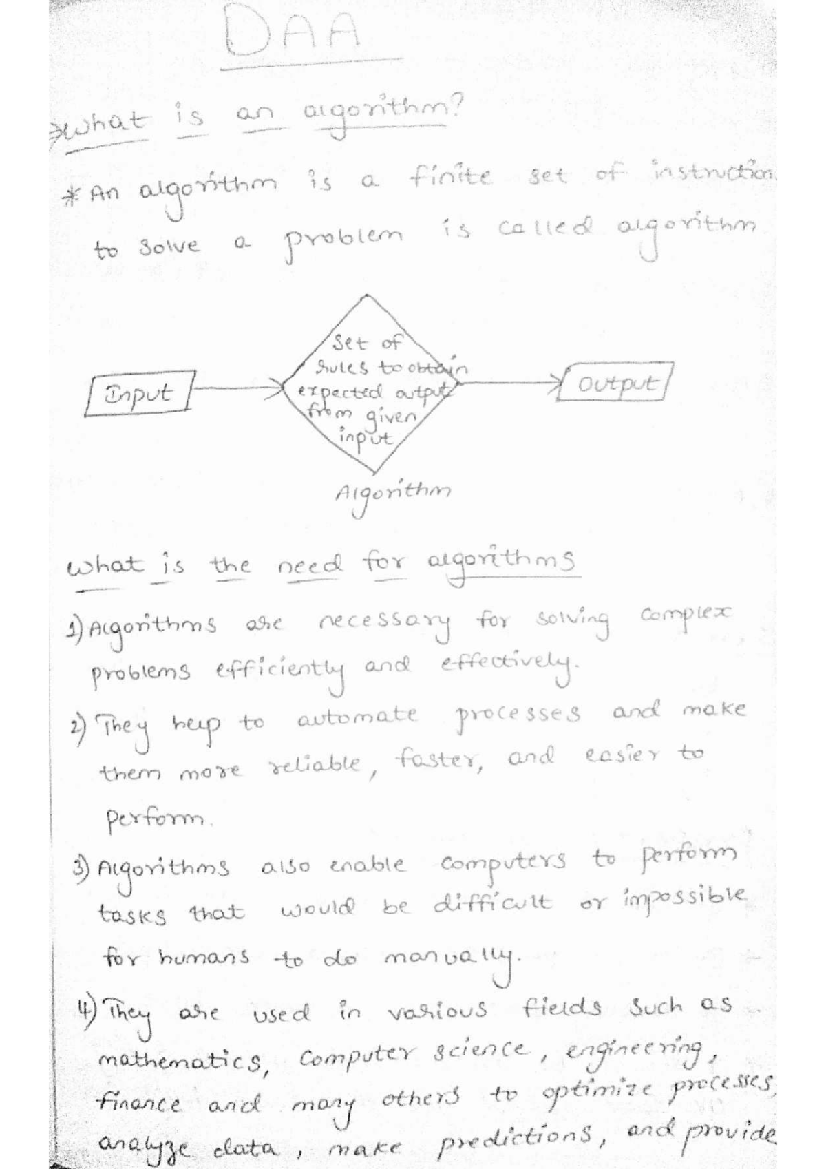 DAA 101: Unit 1 - Comprehensive Notes on Algorithms and Their ...