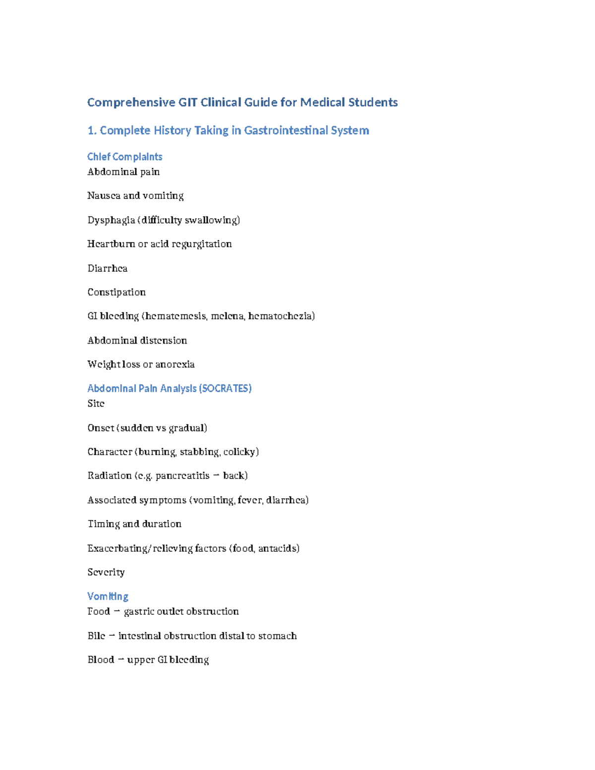 Comprehensive GIT Clinical Guide for Medical Students: Key Insights ...