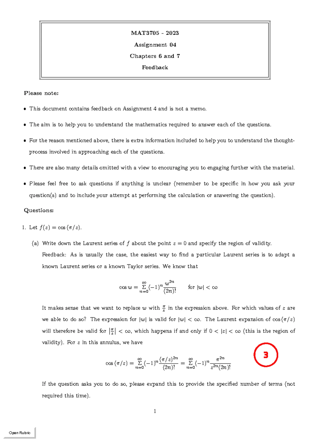 STA3710 Assignment 3: Mathematical Techniques in Statistics - Studocu