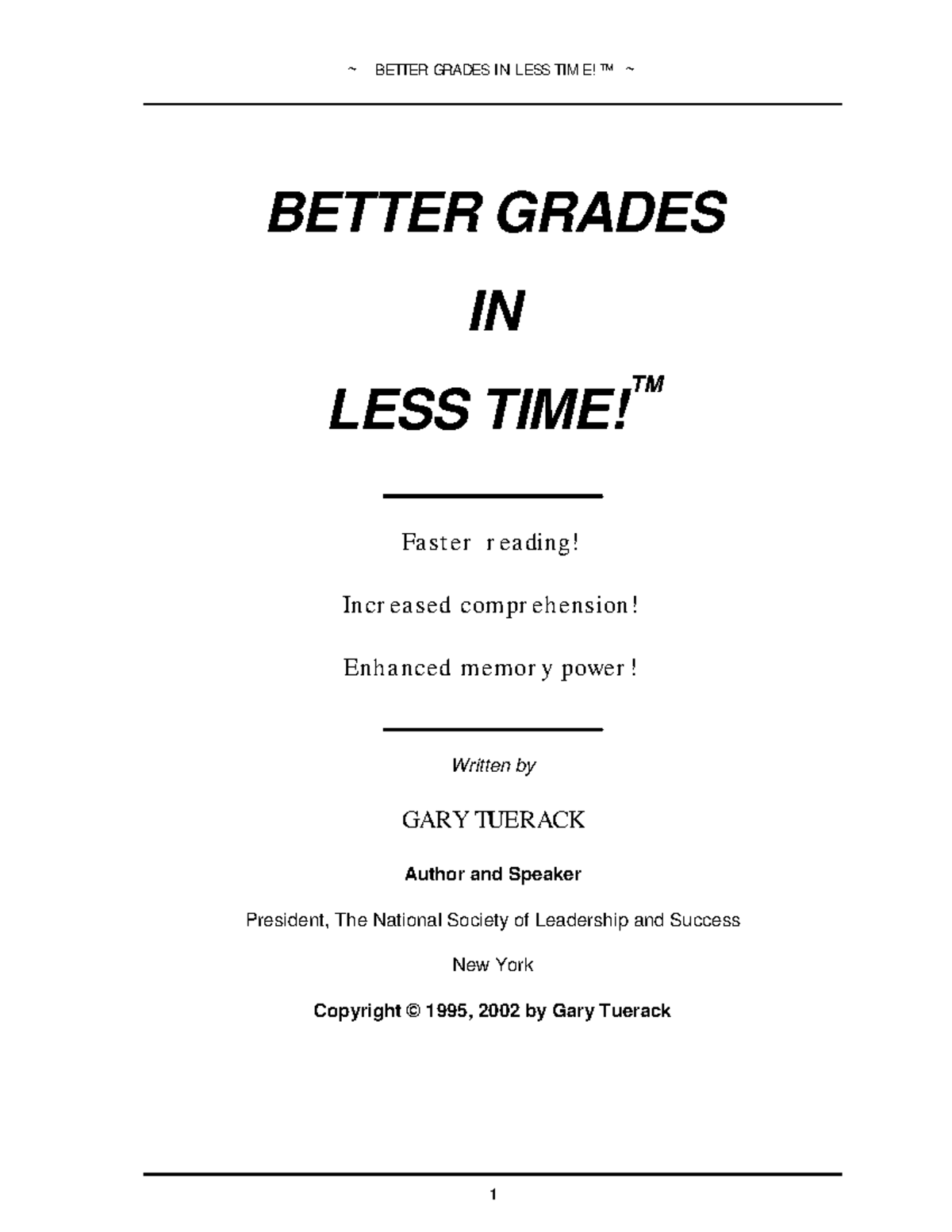 Better Grades in Less Time: Strategies for Academic Success - Studocu