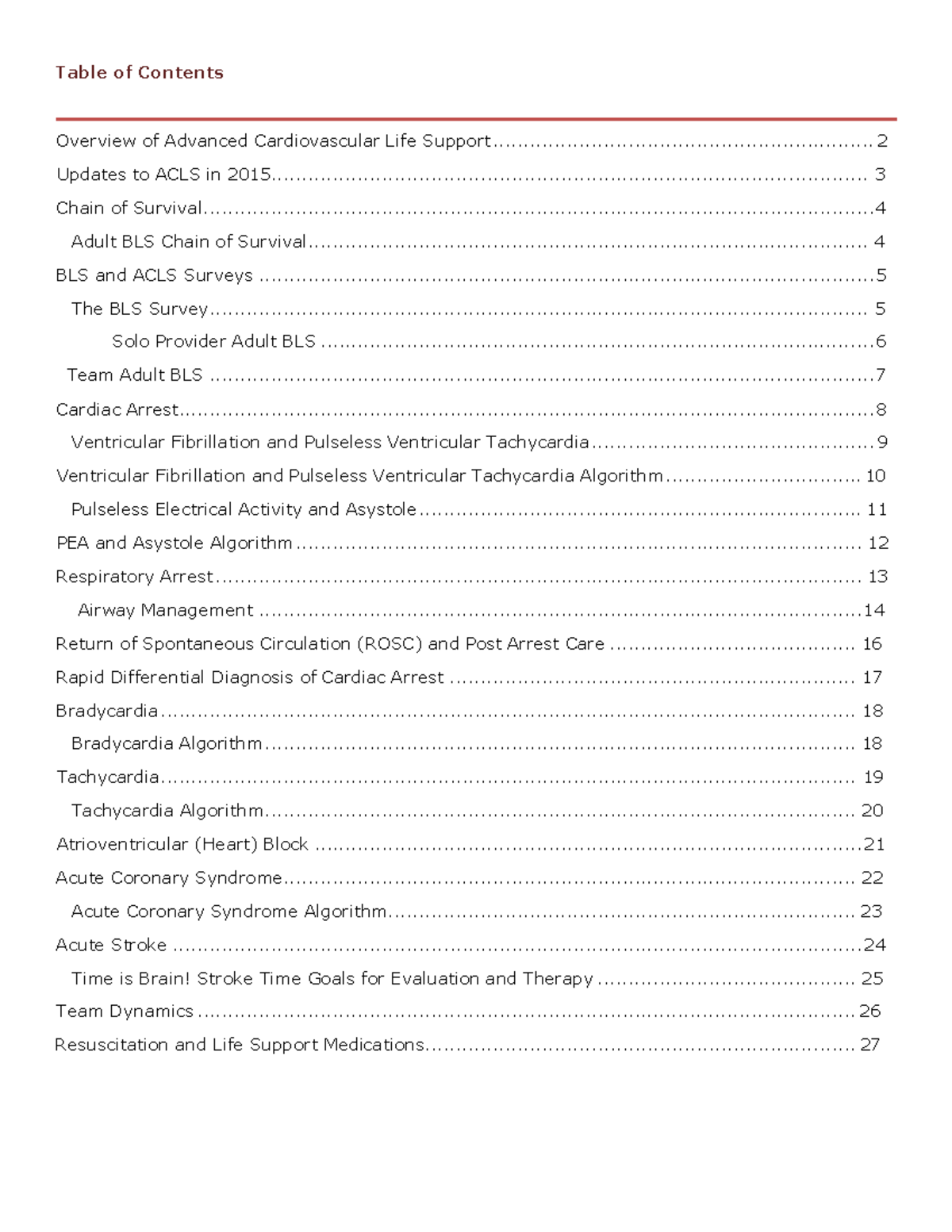 ACLS 2015: Comprehensive Overview of Advanced Cardiovascular Life ...