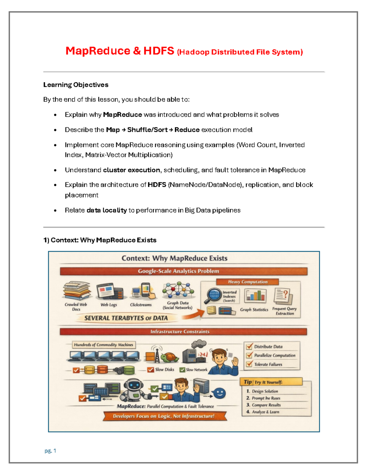 MapReduce HDFS (Hadoop Distributed File System) - Lecture Notes - Studocu