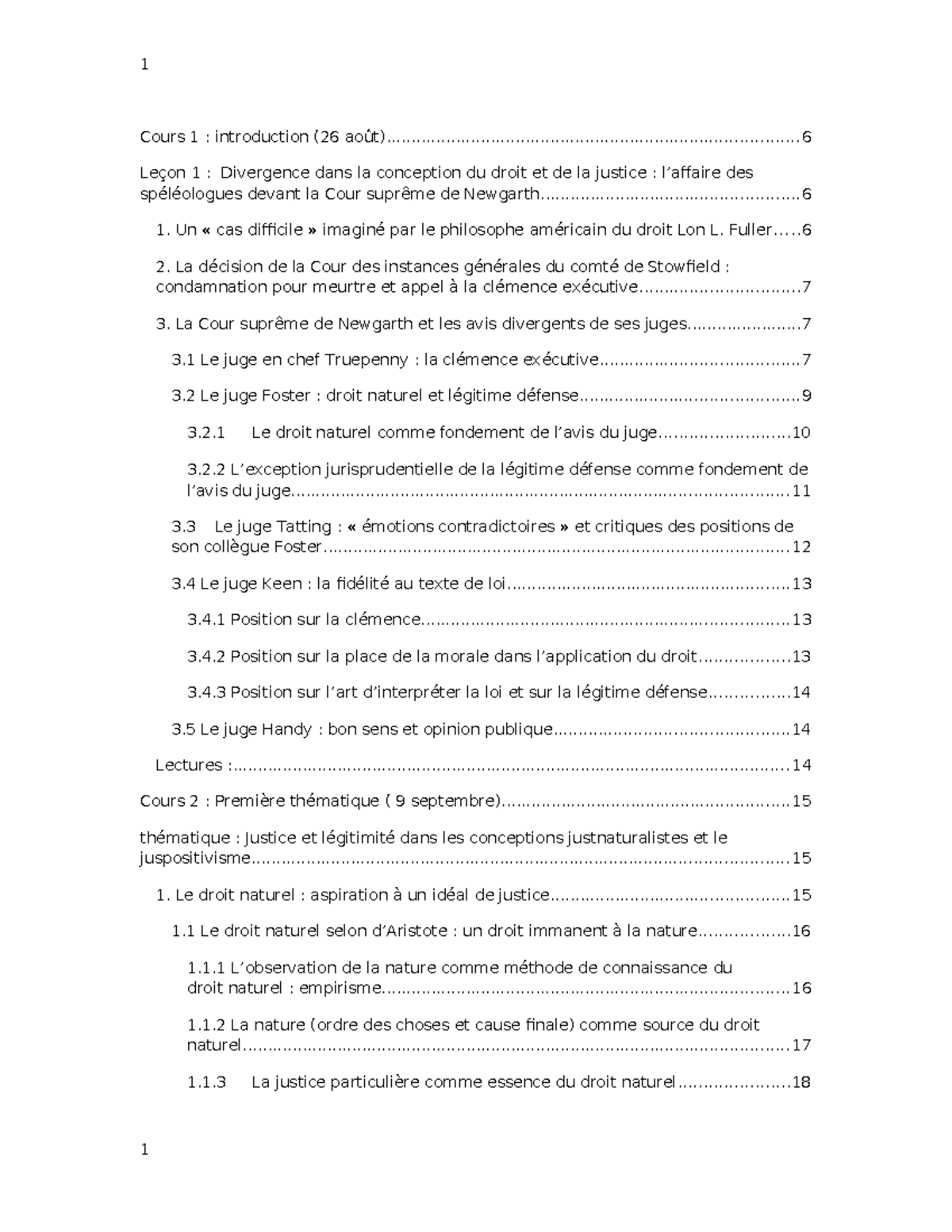 Notes de cours final en DRT NDC : Théories du droit et justice - Studocu