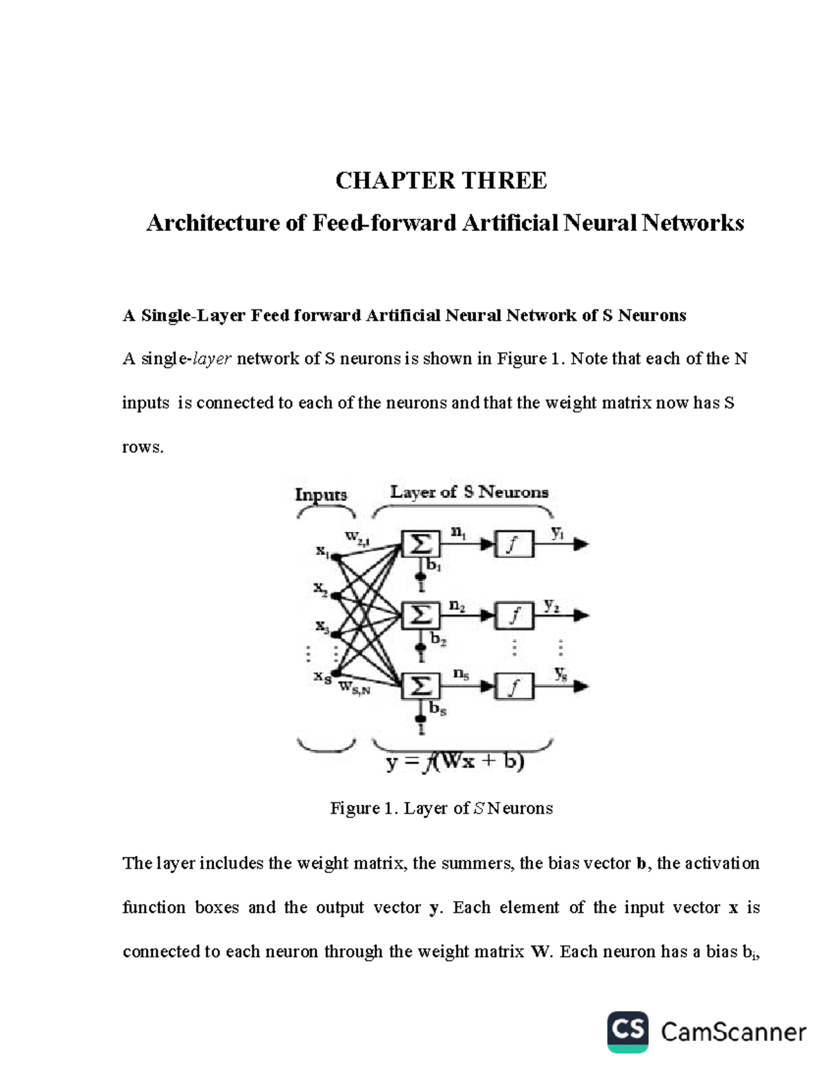 C-03: Chapter 3 - Architecture of Feedforward Neural Networks - Studocu