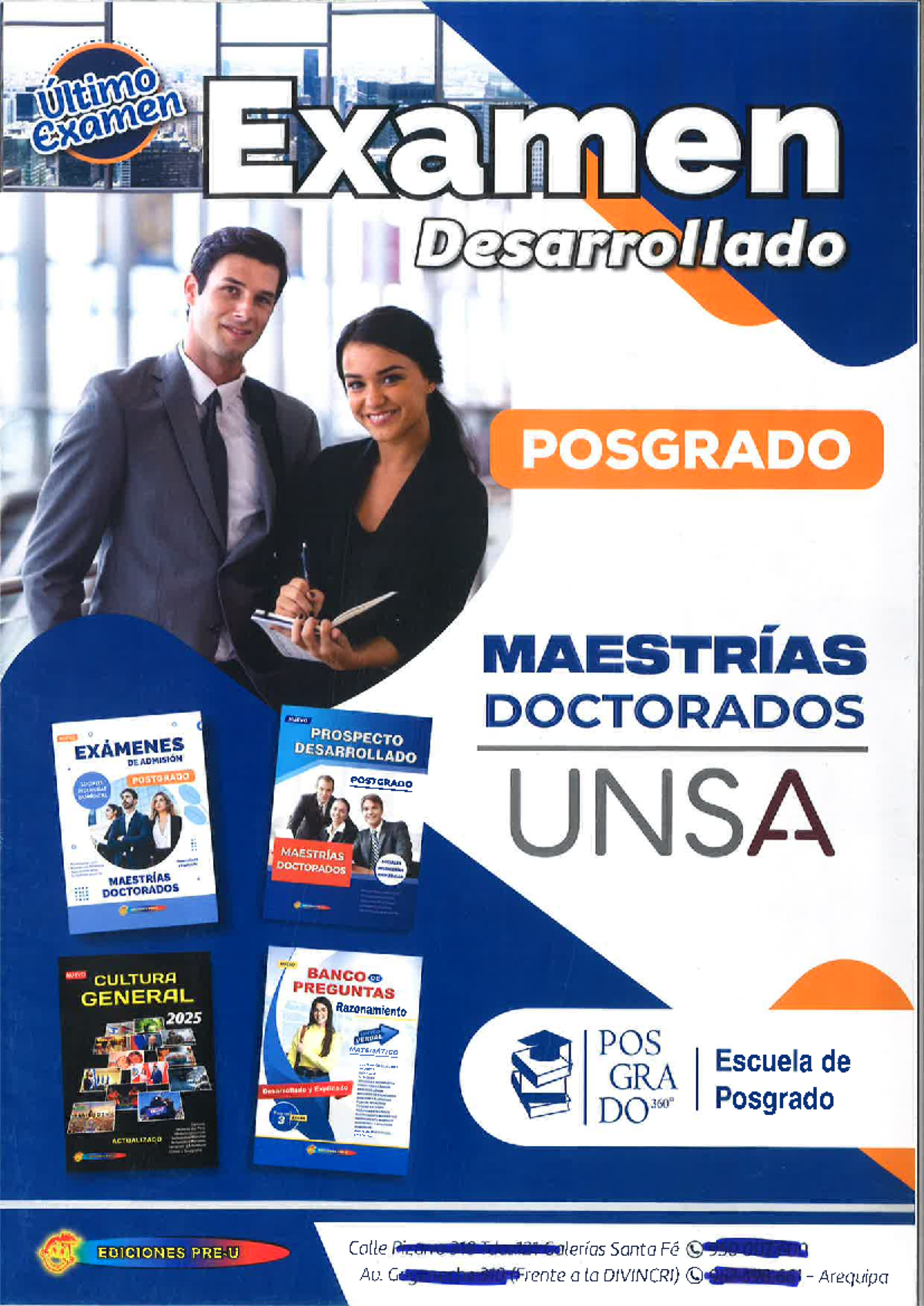 Examen Final Maestría y Doctorados UNSA 2024 - Preguntas y Respuestas - Document Preview