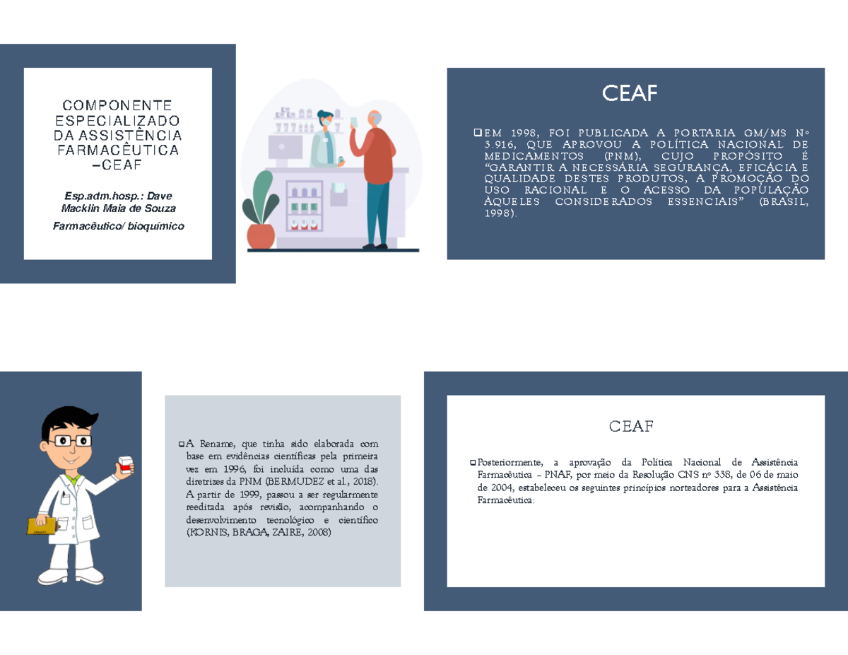 Componente Especializado da Assistência Farmacêutica (CEAF) - Análise e ...
