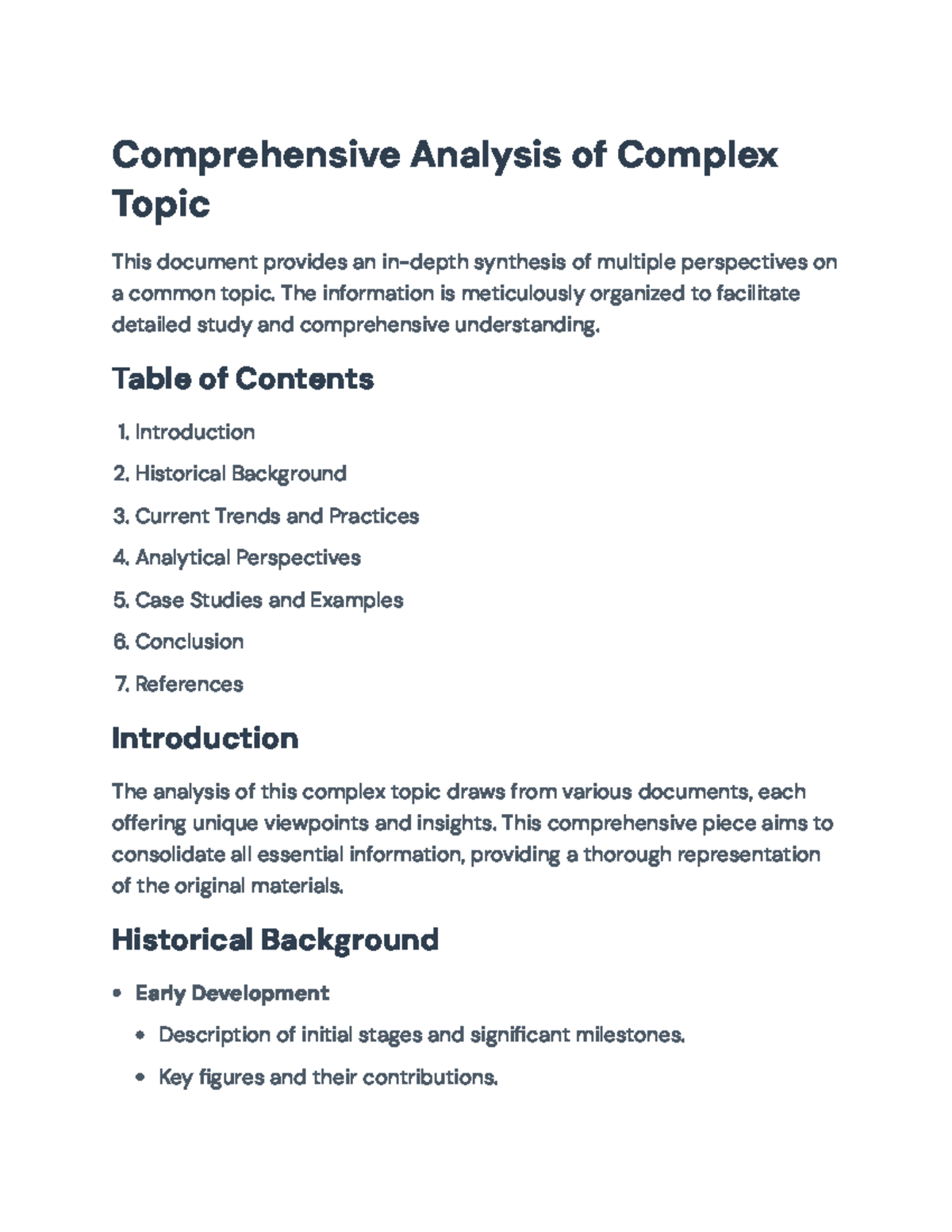 Comprehensive Analysis of Complex Topics - [Course Code] Final Exam ...