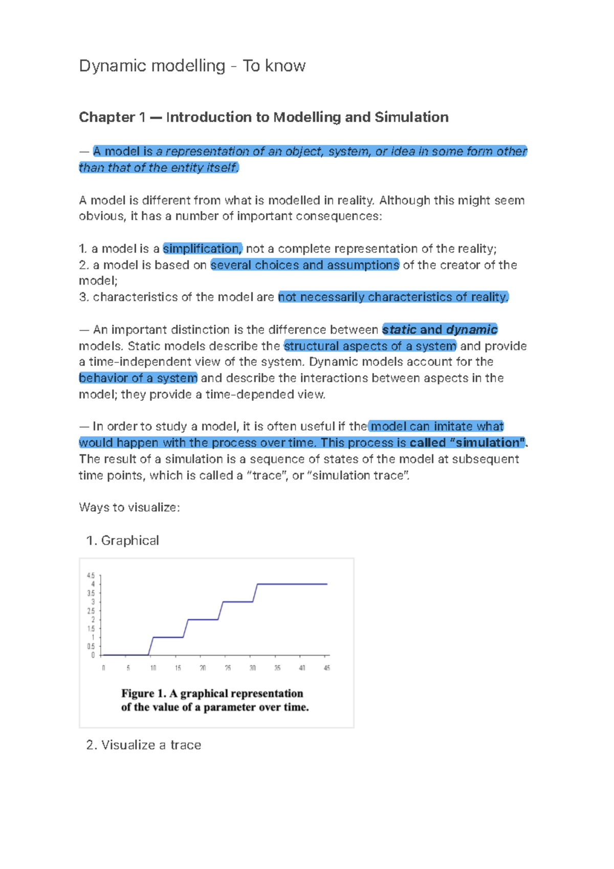Dynamic Modelling Insights - From Basics to Advanced Concepts - Studeersnel