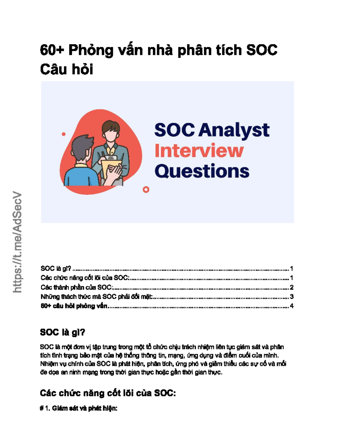 60 Plus SOC Analyst Interview Questions and Key Concepts - Studocu